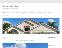 Tablet Screenshot of floridaparksvillas.com